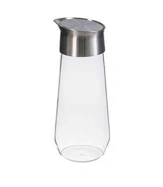 Stainless steel high borosilicate glass water pitcher